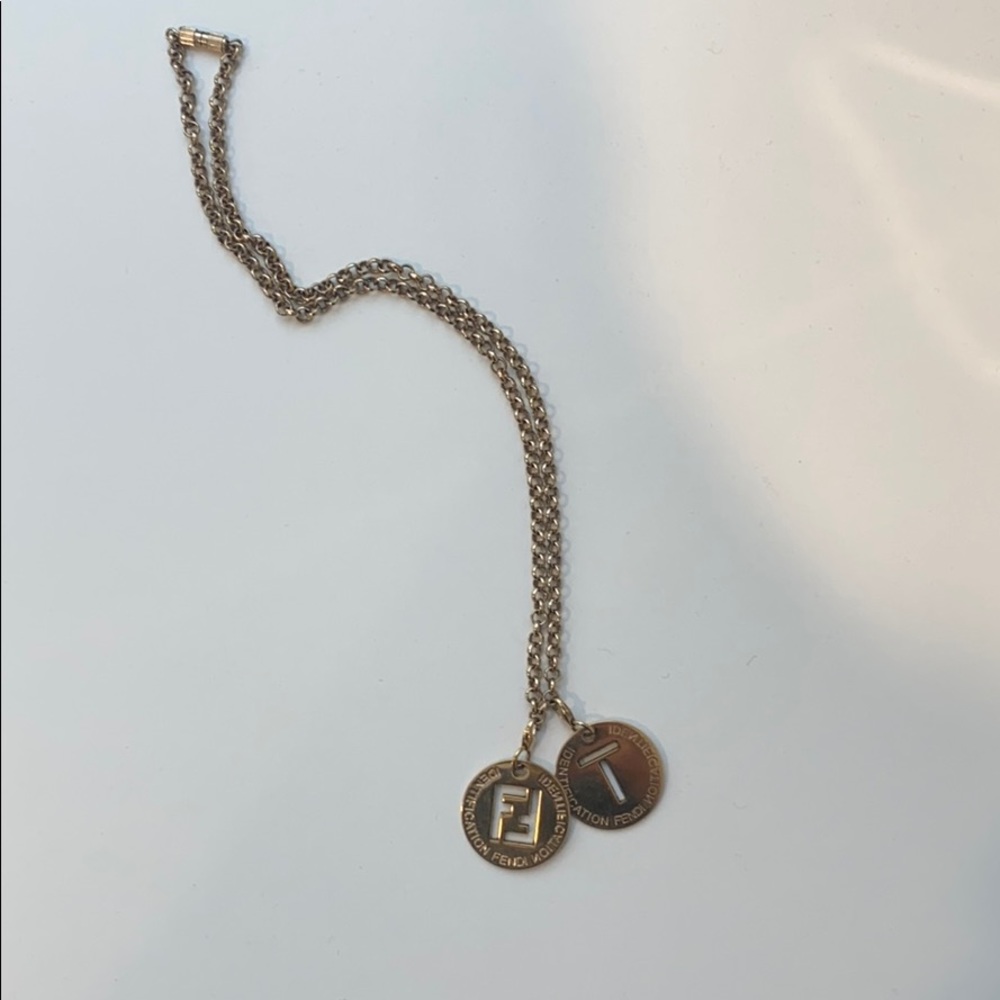 Fendi T necklace